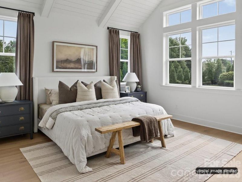 Furnished interior view inside a new home in , Charlotte (Image 24).