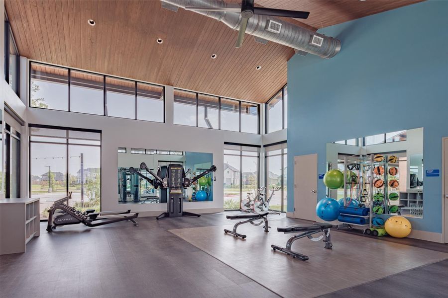 And, you can work out here, too.