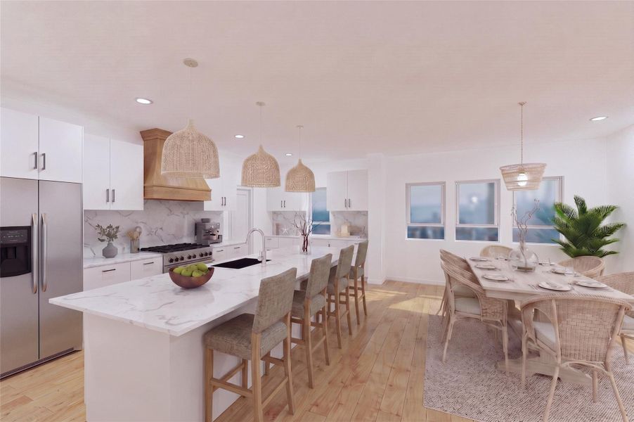 Furnished interior view inside a new home in , Galveston (Image 4).