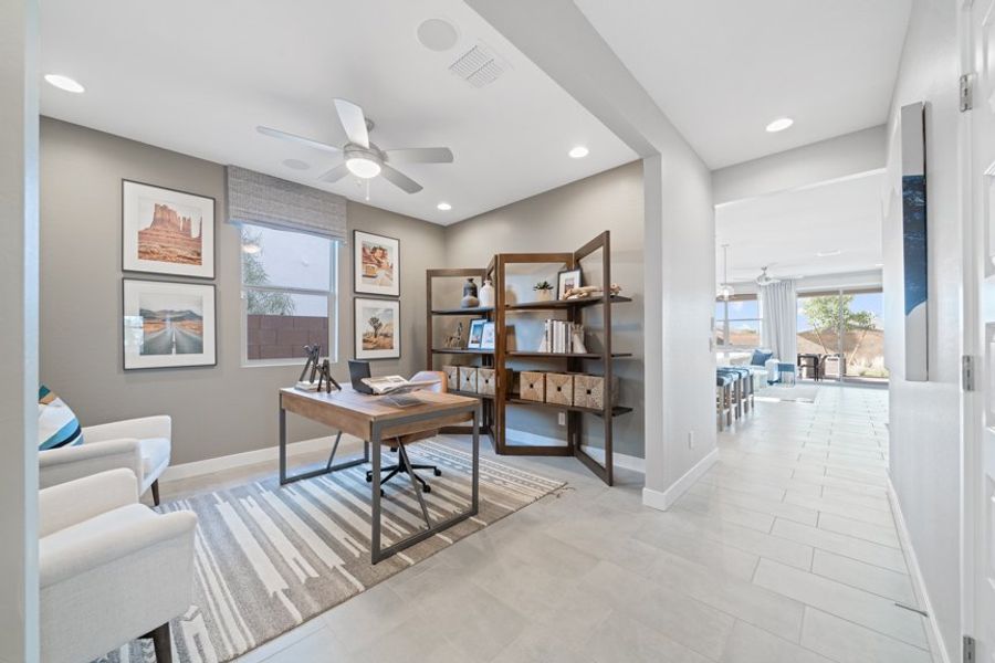 Furnished interior view inside a new home in Combs Ranch, San Tan Valley (Image 9).
