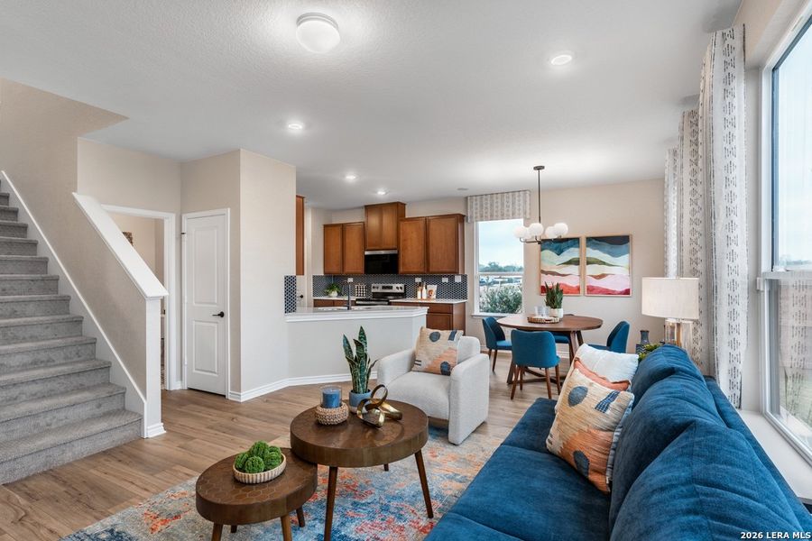 Furnished interior view inside a new home in , San Antonio (Image 3).