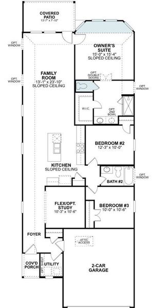 2D floor plan layout of this home in Ambrose, La Marque, TX (Image 4).
