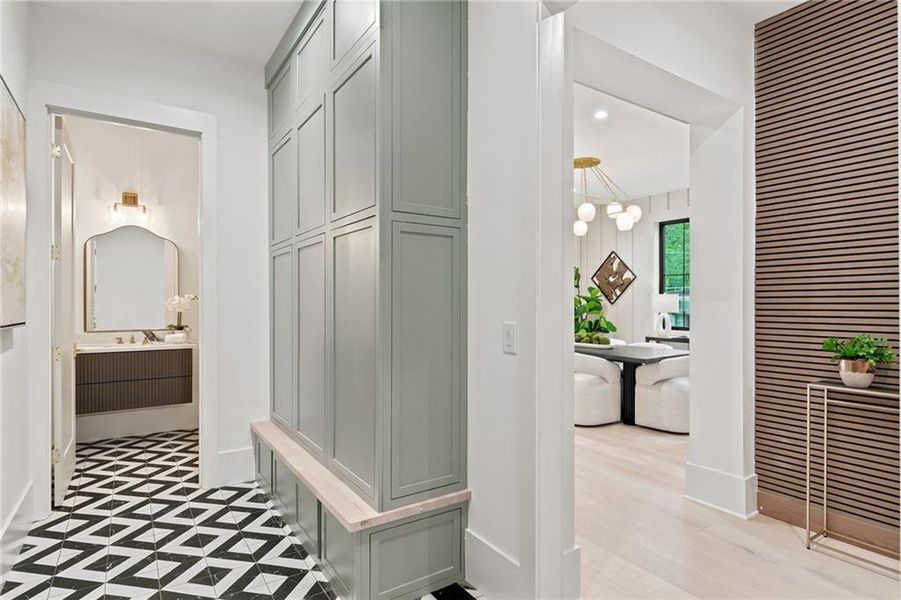 Furnished interior view inside a new home in , Atlanta (Image 29).