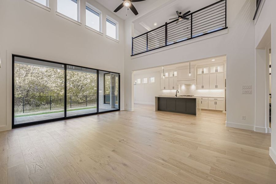 Plan 1643 living room/kitchen representative photo