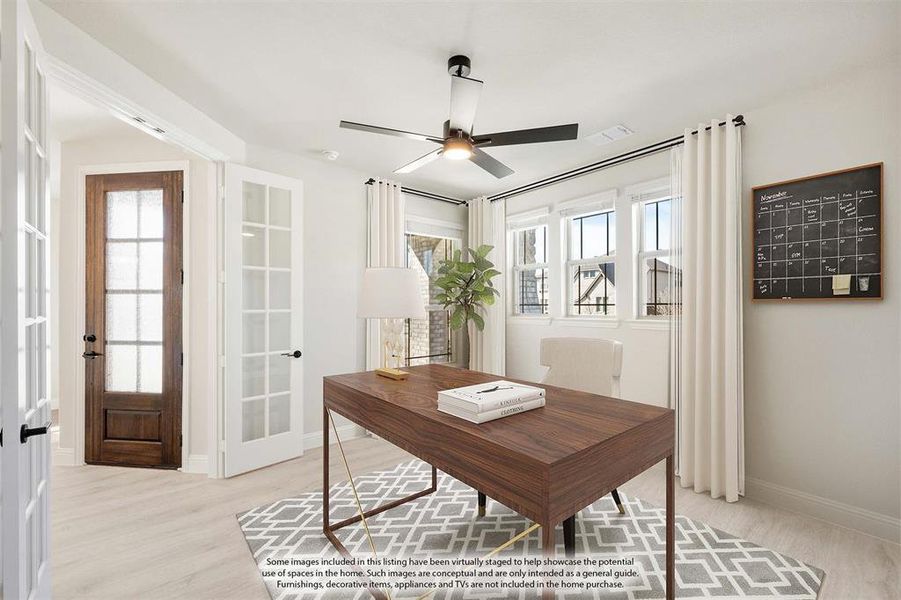 Furnished interior view inside a new home in Somerset, Venus (Image 12).