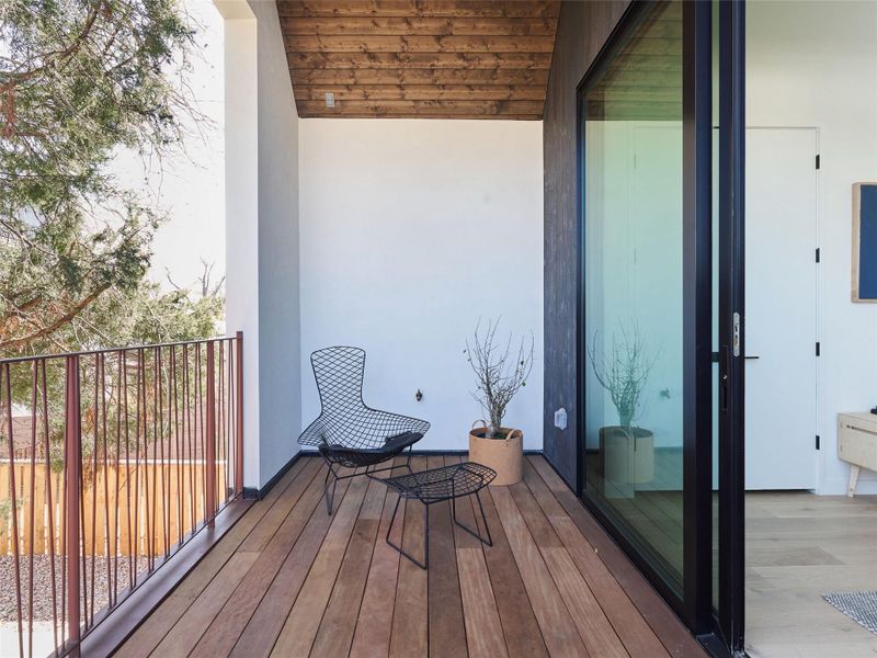 Exterior details and patio area of a home in , Austin (Image 24).