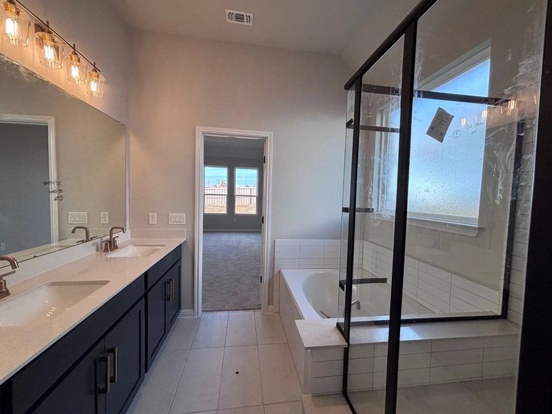 Furnished interior view inside a new home in The Colony, Bastrop (Image 10).