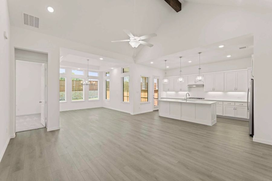 Open Kitchen-Living-Dining Room Representative Photo