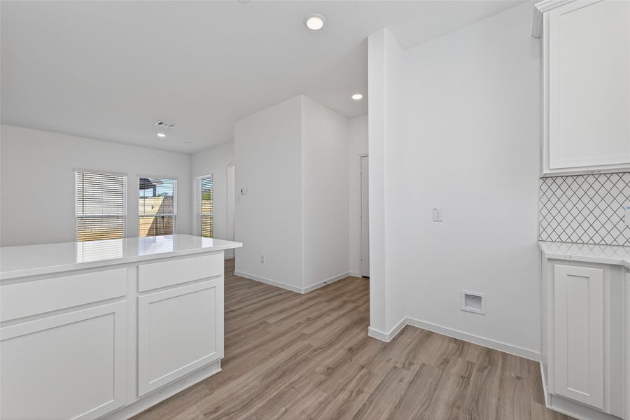 Furnished interior view inside a new home in Enclave at Willis, Willis (Image 6).