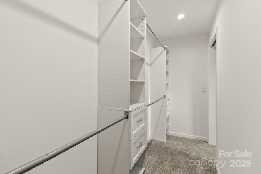 Primary walk in closet