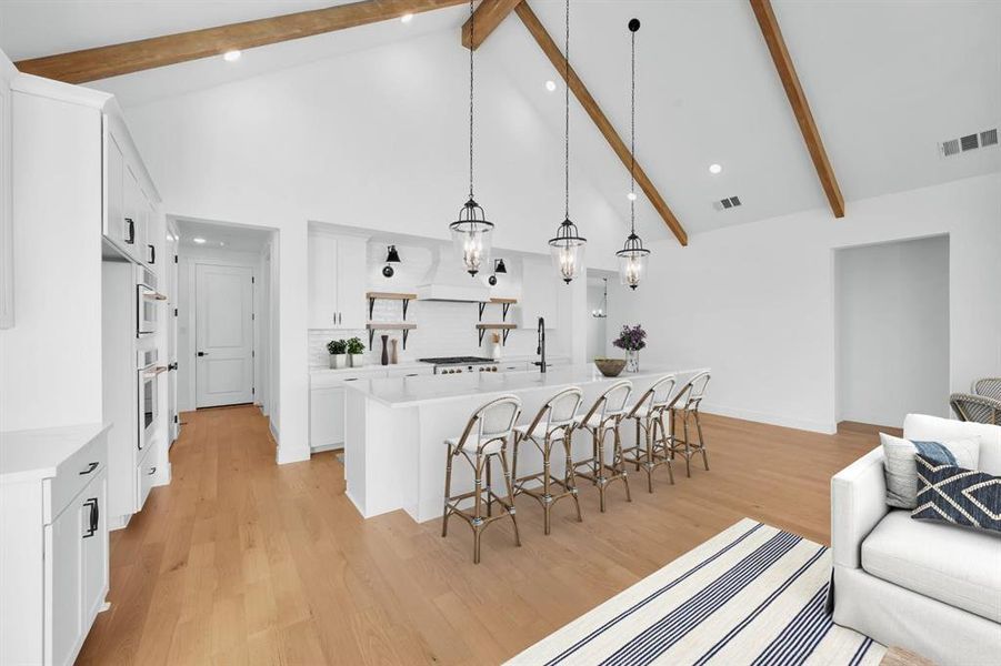 Furnished interior view inside a new home in Kreymer at the Park, Wylie (Image 34). Furnished interior view inside a new home in Kreymer at the Park, Wylie (Image 34).