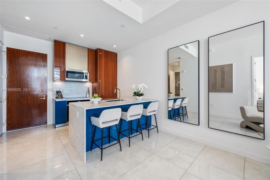 Furnished interior view inside a new home in , Miami (Image 9). Furnished interior view inside a new home in , Miami (Image 9).