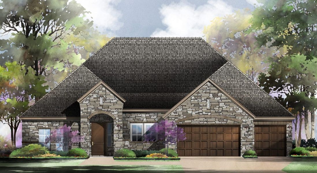 Positano Floor Plan Elevation C Highland Estates, San Antonio | Sitterle Homes Positano Floor Plan Elevation C Highland Estates, San Antonio | Sitterle Homes