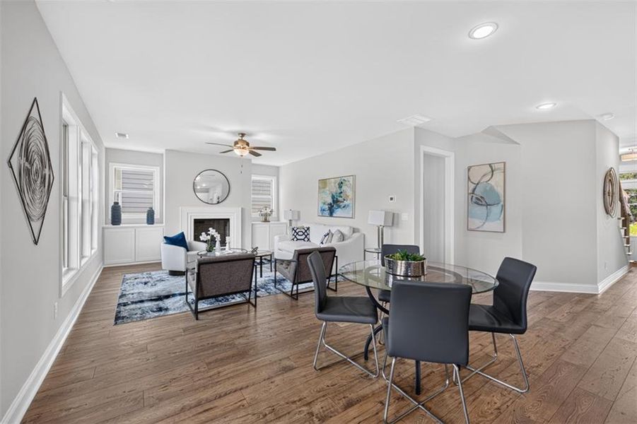 Furnished interior view inside a new home in , Buford (Image 37).