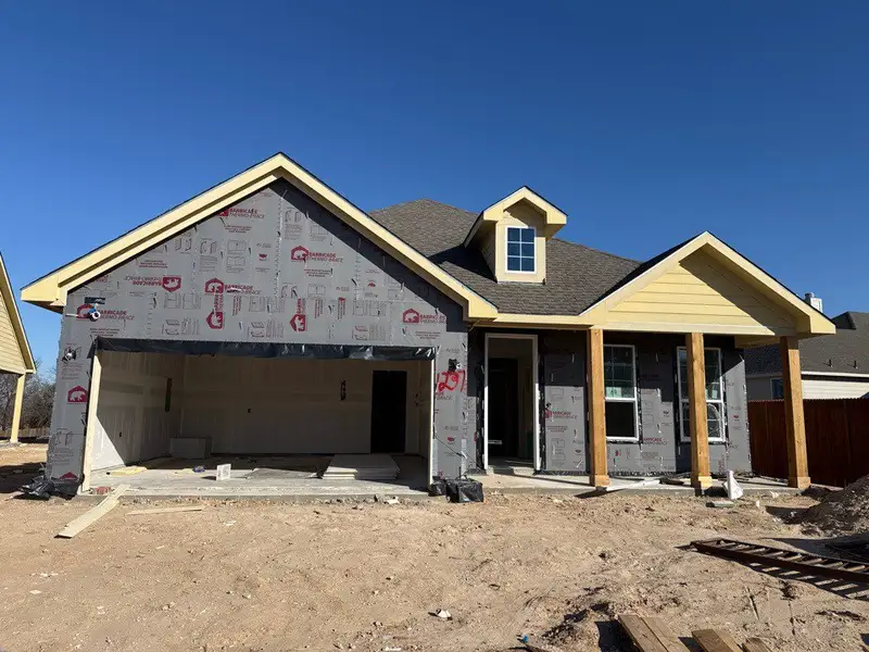 In-progress construction of a new home in Covenant Park, Springtown, TX (Image 3).