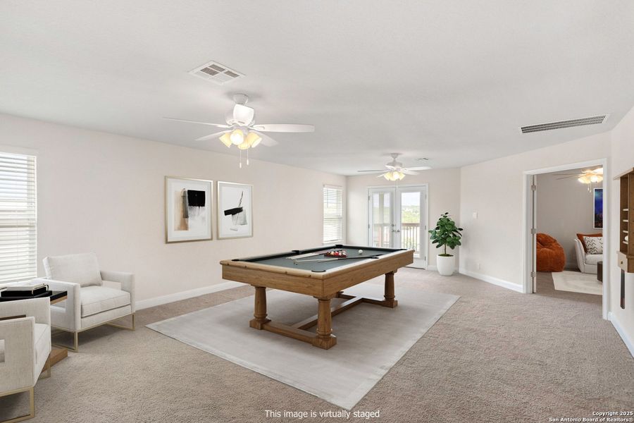 Furnished interior view inside a new home in Canyon View, San Antonio (Image 27). Furnished interior view inside a new home in Canyon View, San Antonio (Image 27).