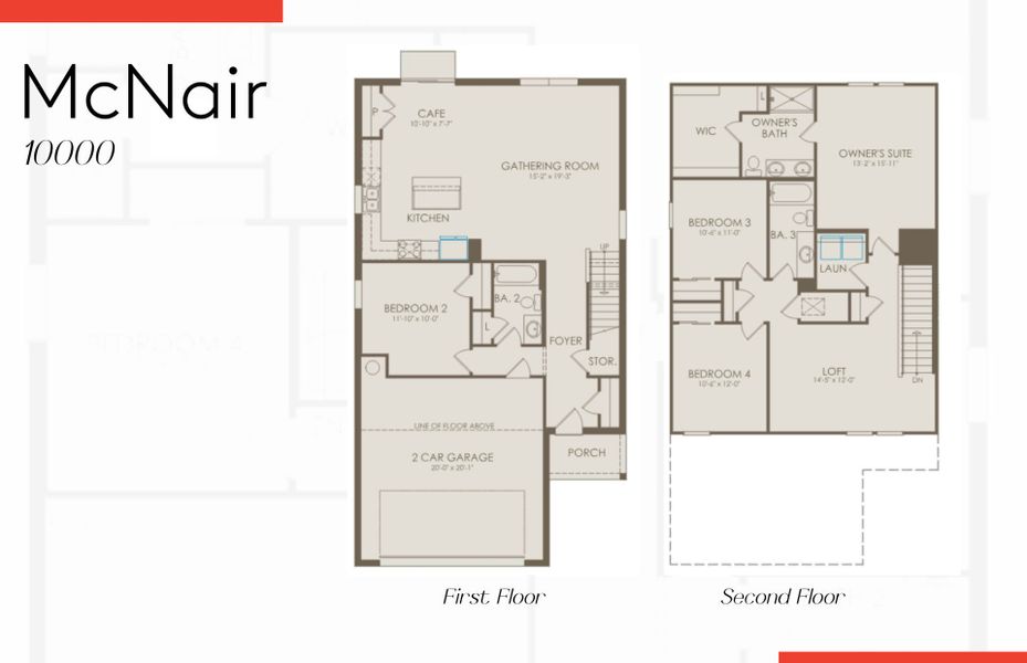 2D floor plan layout of this home in Whispering Lakes, Lehigh Acres, FL (Image 3).
