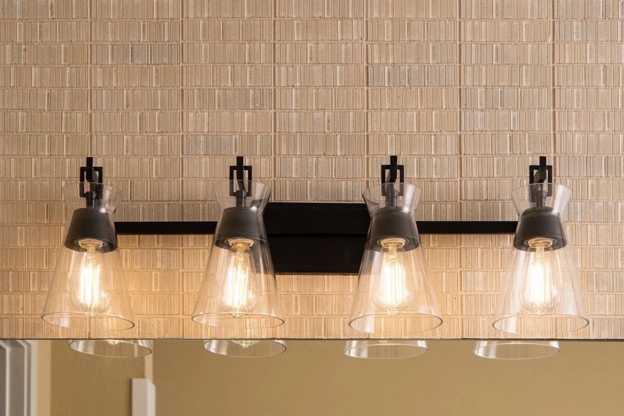 Primary Bathroom Light Detail