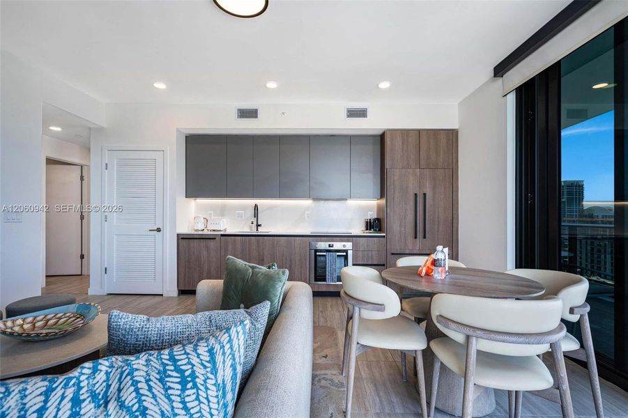 Furnished interior view inside a new home in , Miami Beach (Image 11).