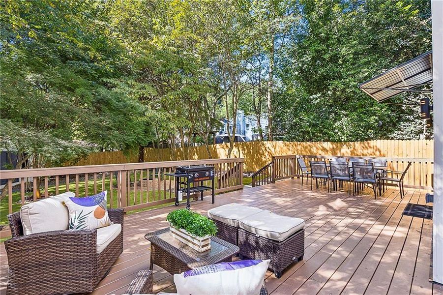 Exterior details and patio area of a home in , Atlanta (Image 41).