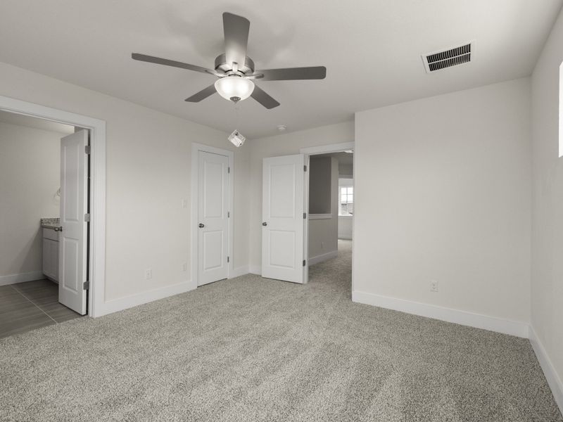 Spacious, unfurnished interior of a new home in Saddle Creek Twinhomes, Georgetown (Image 41).