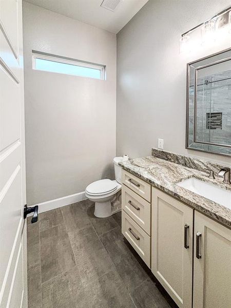 Bathroom with vanity and toilet Bathroom with vanity and toilet