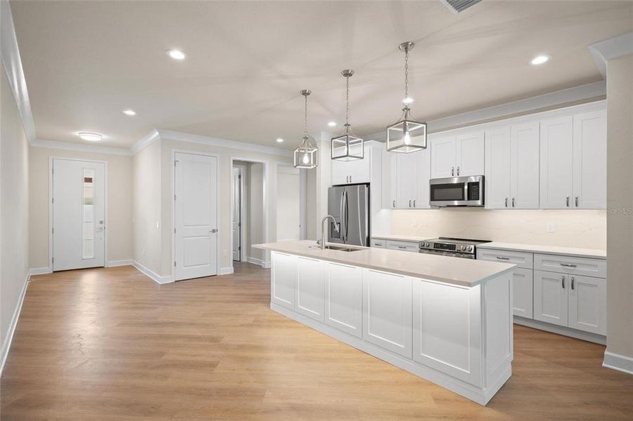 Furnished interior view inside a new home in , Tarpon Springs (Image 13).