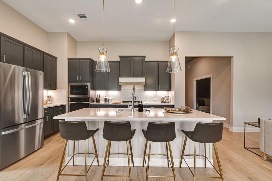 Furnished interior view inside a new home in Lone Star Landing, Montgomery (Image 15).