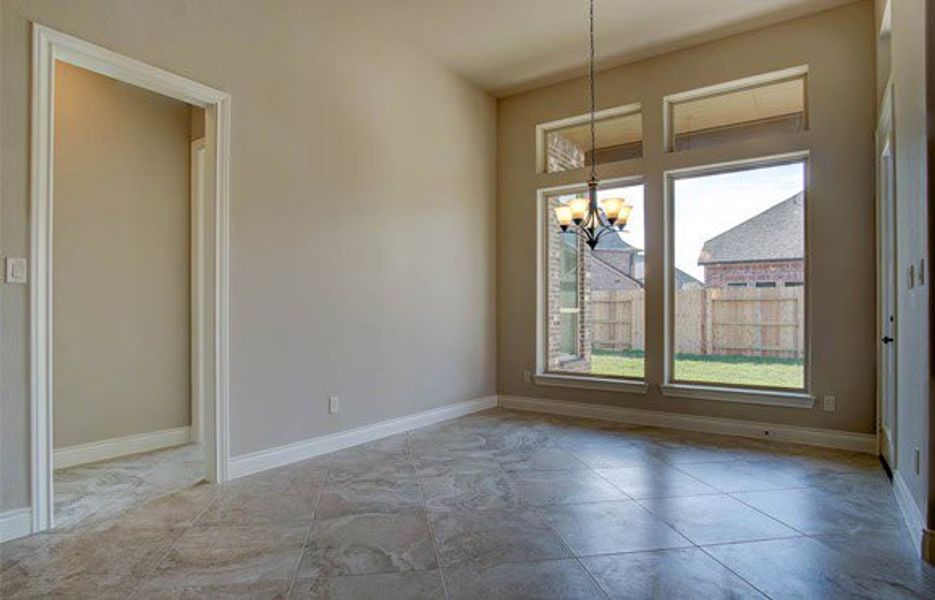 Representative unfurnished interior of a home built from the 3326 by Ravenna Homes in The Woodlands Hills 65′, Willis (Image 15).