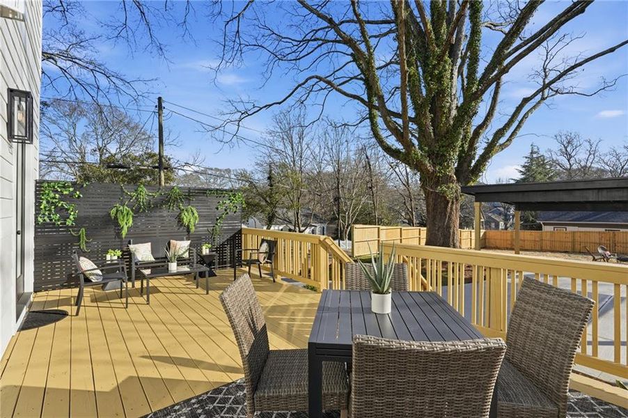 Exterior details and patio area of a home in , Atlanta (Image 28).