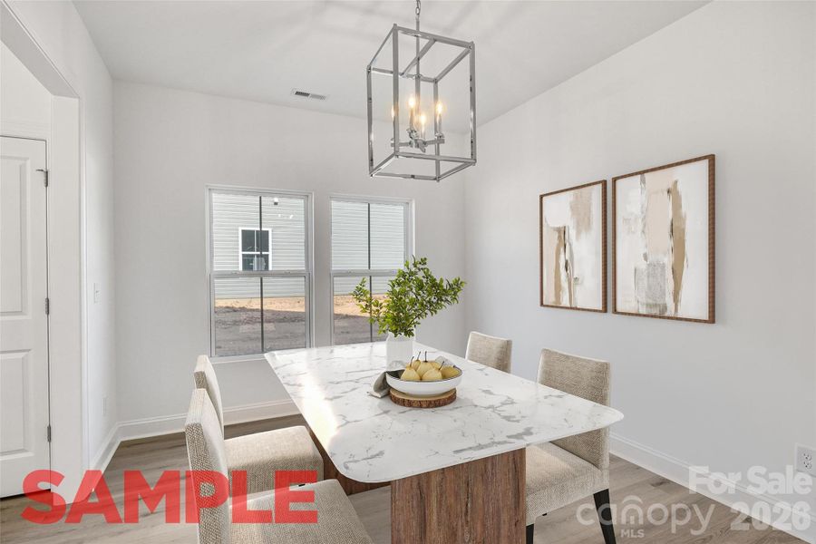 Furnished interior view inside a new home in , Kannapolis (Image 10).