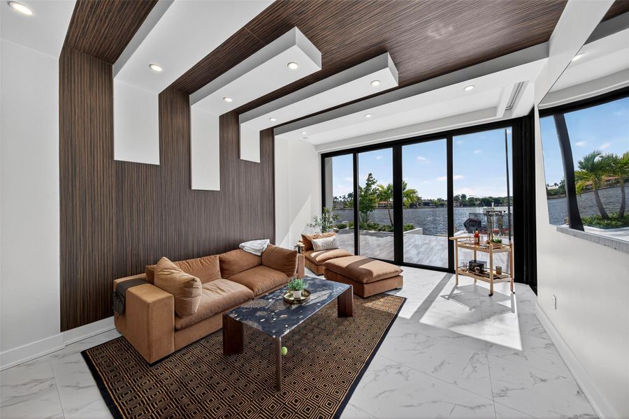 Furnished interior view inside a new home in , Fort Lauderdale (Image 2).