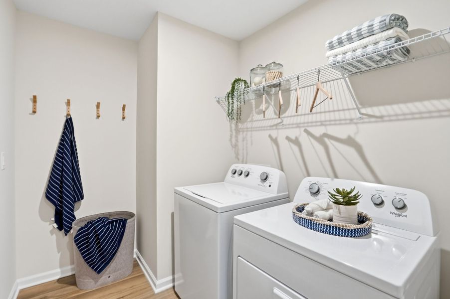 Sequoia Model upstairs laundry room