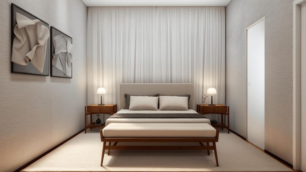 Furnished interior view inside a new home in , Delray Beach (Image 9).