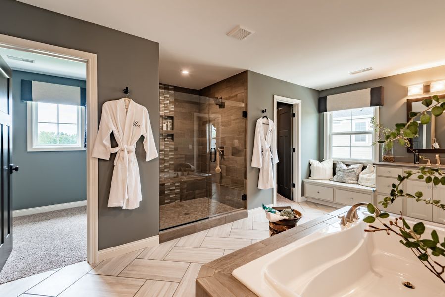 Representative furnished interior of a home built from the Paxton by Fischer Homes in Veranda Manor, Canton (Image 14).
