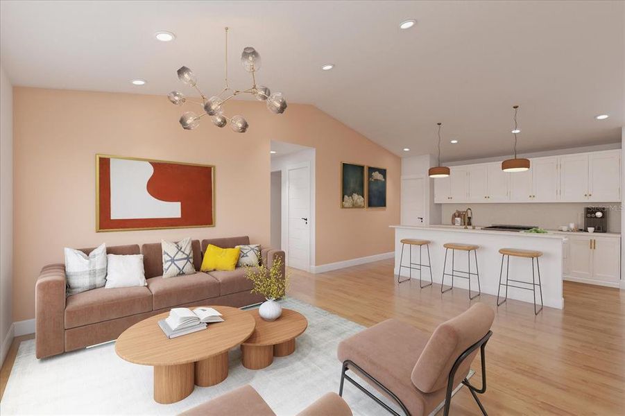 Furnished interior view inside a new home in , Ocala (Image 9).