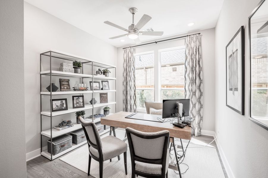 Representative furnished interior of a home built from the Barnhart by Tri Pointe Homes in Dunham Pointe, Cypress (Image 6).