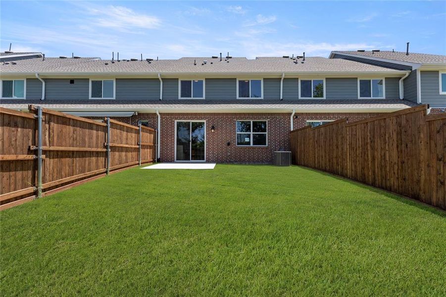 Exterior details and patio area of a home in Woodbridge, Wylie (Image 4). Exterior details and patio area of a home in Woodbridge, Wylie (Image 4).