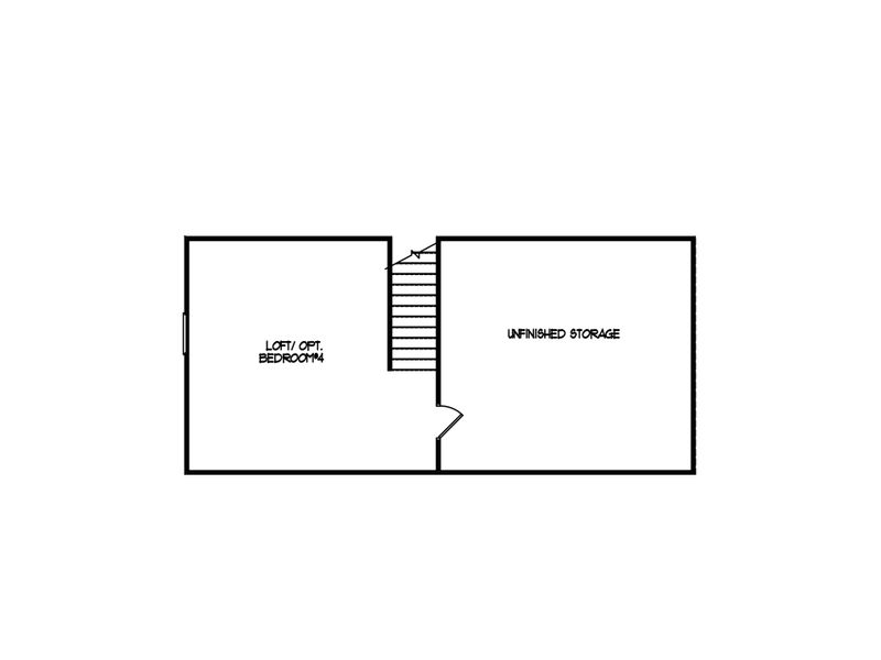 2D floor plan layout for the The Serenity by My Home Communities in Red Bird Manor, Jefferson, GA (Image 4). 2D floor plan layout for the The Serenity by My Home Communities in Red Bird Manor, Jefferson, GA (Image 4).
