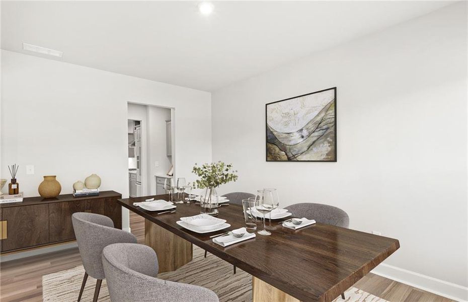 Furnished interior view inside a new home in Haverhill Estates, Dacula (Image 11).