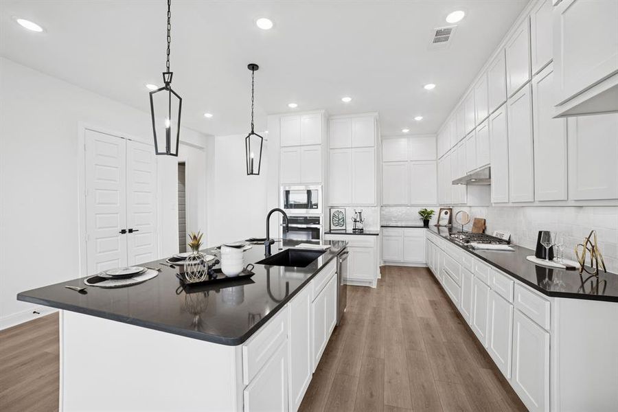 Furnished interior view inside a new home in Terraces – Classics, Rockwall (Image 12). Furnished interior view inside a new home in Terraces – Classics, Rockwall (Image 12).