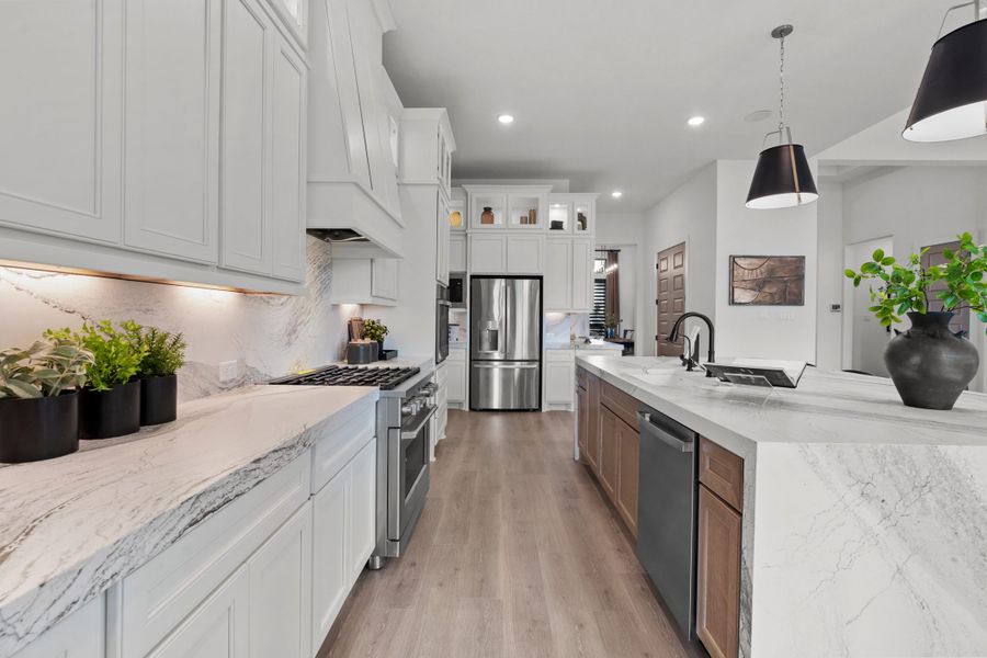 Furnished interior view inside a new home in Caliza Reserve, Boerne (Image 16).