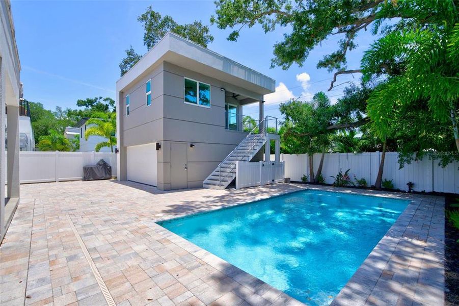 Exterior details and patio area of a home in , Sarasota (Image 37).