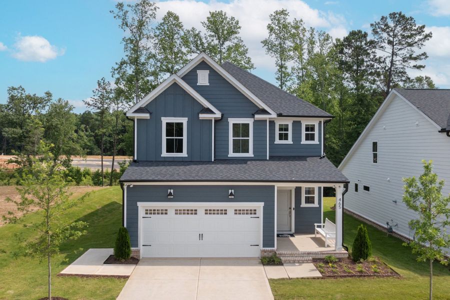 Representative exterior photo of a completed home built from the Murray by Pulte Homes in Cambria, Garner, NC (Image 21). Representative exterior photo of a completed home built from the Murray by Pulte Homes in Cambria, Garner, NC (Image 21).
