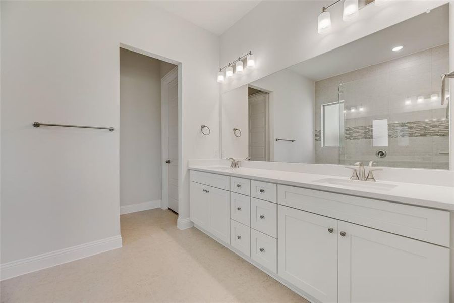 Furnished interior view inside a new home in Villages of Creekwood, Frisco (Image 7). Furnished interior view inside a new home in Villages of Creekwood, Frisco (Image 7).