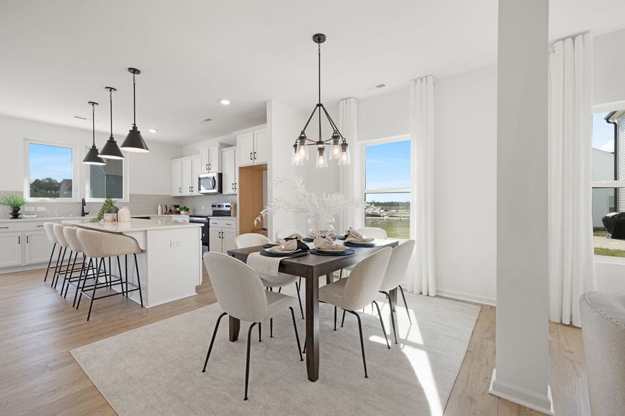 Representative furnished interior of a home built from the Dobson by True Homes in Westbrook Falls, Colfax (Image 7).