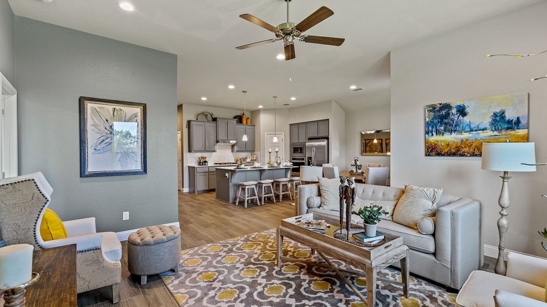 Furnished interior view inside a new home in Eagle Creek, Denton (Image 16). Furnished interior view inside a new home in Eagle Creek, Denton (Image 16).