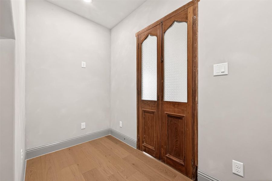 Antique doors sourced from Roundtop, TX