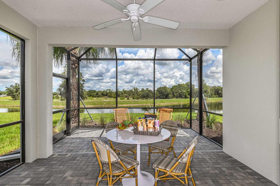 Exterior details and patio area of a home in Windward, Sarasota (Image 3).