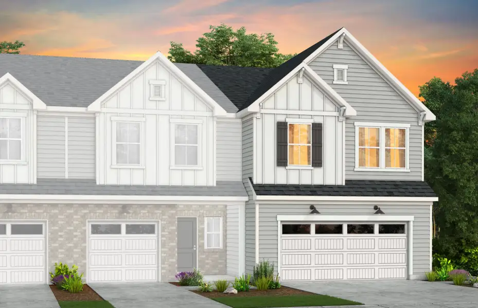 Front exterior of a new home in Mallard Park, Charlotte, NC, highlighting curb appeal (Image 23).